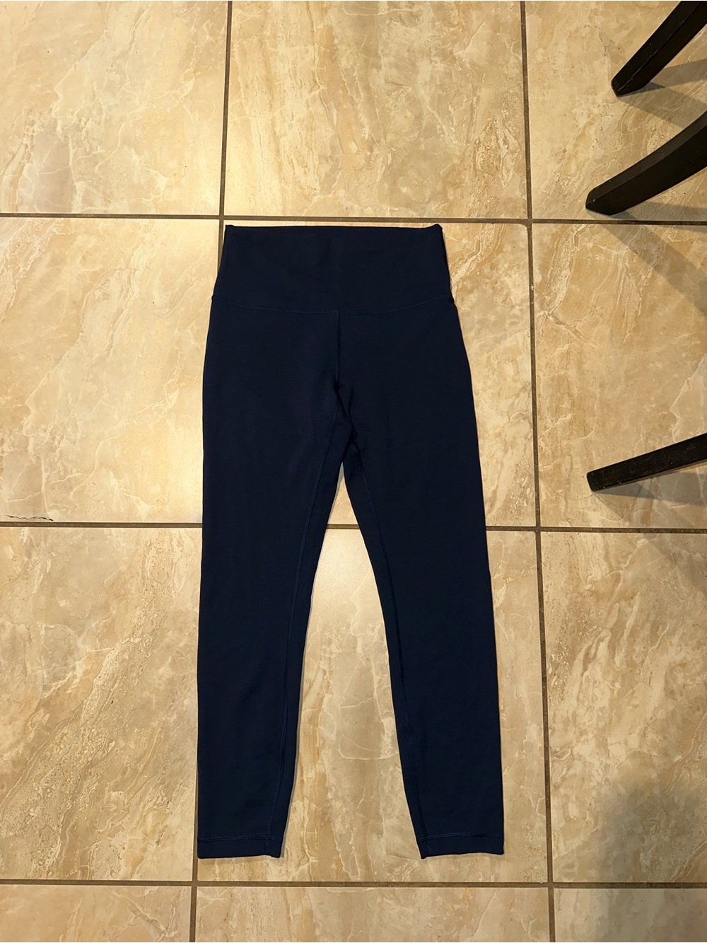 True Navy Lululemon Wunder Train Leggings Size 8 - Picture 1 of 4